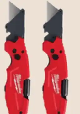 The Home Depot MILWAUKEE 2-Pack Fastback Folding Utility Knife offer
