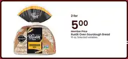 Albertsons Rustik Oven Sourdough Bread offer