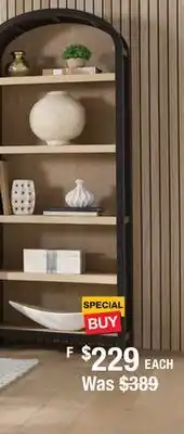 The Home Depot Walker Edison Furniture Company Arched 5-Shelf Bookcase offer