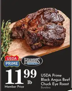 Pavilions USDA Prime Black Angus Beef Chuck Eye Roast offer