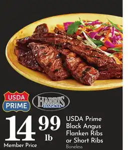 Pavilions USDA Prime Black Angus Flanken Ribs or Short Ribs offer