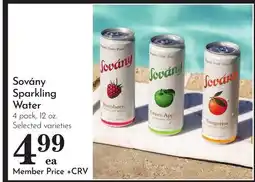 Pavilions Sovány Sparkling Water offer