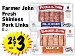 Superior Grocers Farmer John Fresh Skinless Pork Links offer