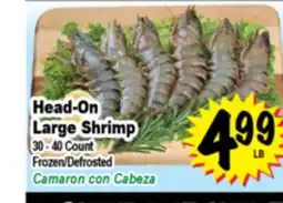 Superior Grocers Head-On Large Shrimp offer