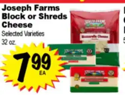 Superior Grocers Joseph Farms Block or Shreds Cheese offer