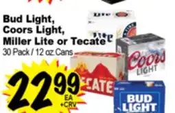 Superior Grocers Bud Light, Coors Light, Miller Lite or Tecate offer