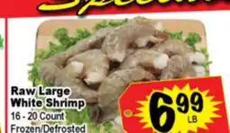 Superior Grocers Raw Large White Shrimp offer