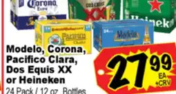 Superior Grocers Modelo, Corona, Pacifico Clara, Dos Equis XX or Heineken offer