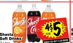 Superior Grocers Shasta Soft Drinks offer