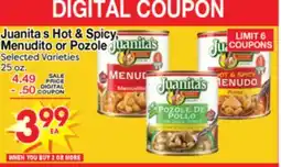 Superior Grocers Juanita's Hot & Spicy, Menudito or Pozole offer
