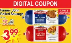 Superior Grocers Farmer John Rolled Sausage offer