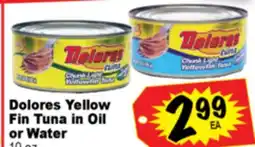Superior Grocers Dolores Yellow Fin Tuna in Oil or Water offer