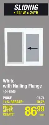 Menards SLIDING offer