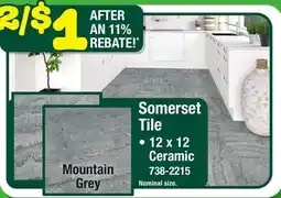 Menards Somerset Tile offer
