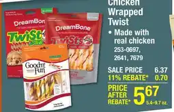 Menards Chicken Wrapped Twist offer