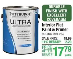 Menards Interior Flat Paint & Primer offer