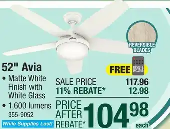 Menards 52 Avia offer