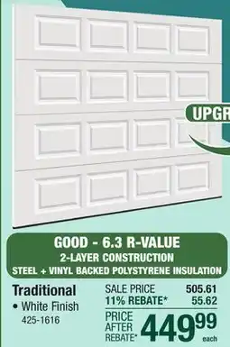 Menards Traditional offer