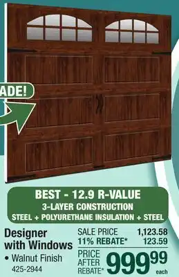 Menards Designer with Windows offer