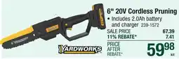 Menards 6 20V Cordless Pruning offer