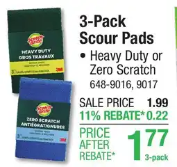 Menards Scotch-Brite 3-Pack Scour Pads offer