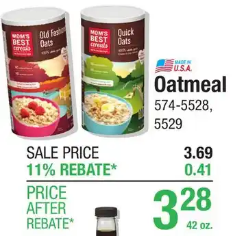 Menards Oatmeal offer
