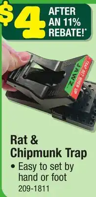 Menards Rat & Chipmunk Trap offer