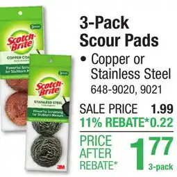 Menards 3-Pack Scour Pads offer