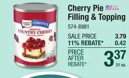 Menards Cherry Pie Filling & Topping offer