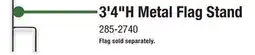 Menards 3'4H Metal Flag Stand offer