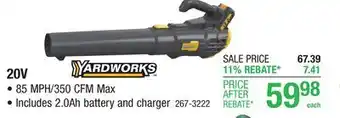 Menards 20V offer