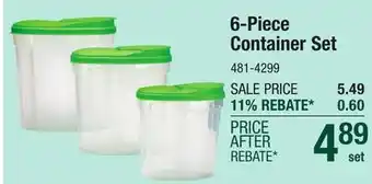 Menards 6-Piece Container Set offer