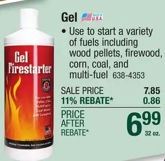 Menards Gel offer