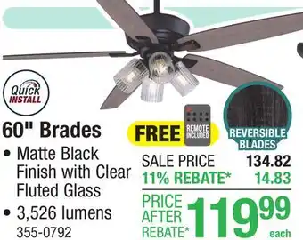 Menards 60 Brades offer
