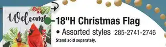 Menards 18H Christmas Flag offer
