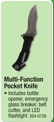 Menards Multi-Function Pocket Knife offer