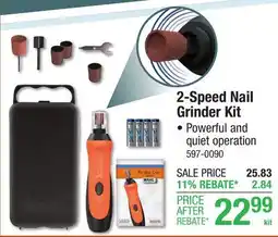 Menards 2-Speed Nail Grinder Kit offer