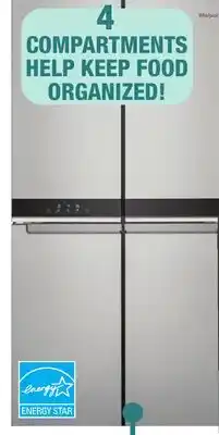 Menards 19.4 cu. ft. French Door Refrigerator offer