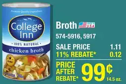 Menards Broth offer