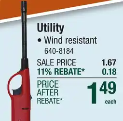 Menards Utility LIGHTERS offer