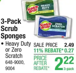 Menards Scotch-Brite 3-Pack Scrub Sponges offer