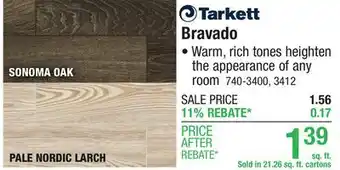 Menards Bravado offer