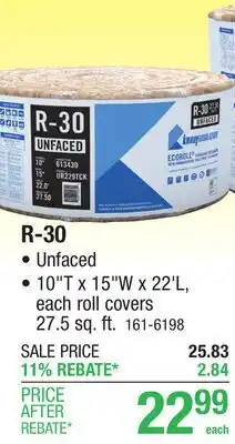 Menards R-30 offer