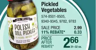 Menards Pickled Vegetables offer