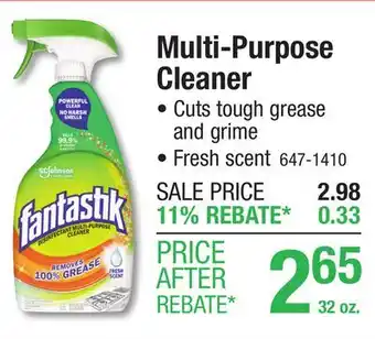 Menards Multi-Purpose Cleaner offer