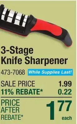 Menards 3-Stage Knife Sharpener offer