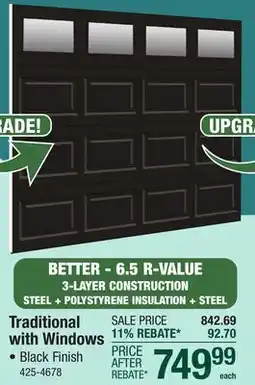 Menards Traditional with Windows offer