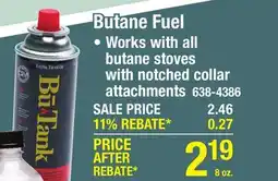 Menards Butane Fuel offer