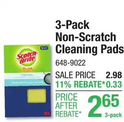 Menards 3-Pack Non-Scratch Cleaning Pads offer