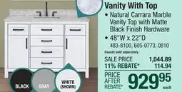 Menards Vanity With Top offer